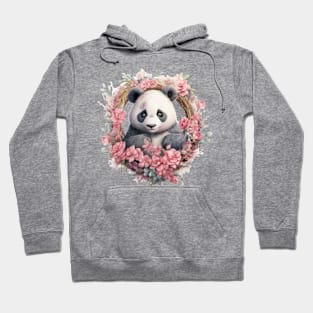 Pink Christmas Panda Hoodie